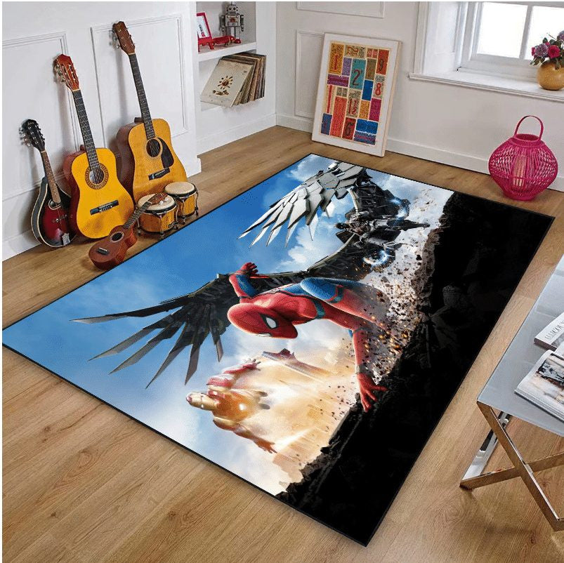 Spider-Man Marvel 4 Teppich, Teppiche - Outdoor Teppich, Teppich Wohnzimmer, Küchenteppich, Kinderzimmer, Modern