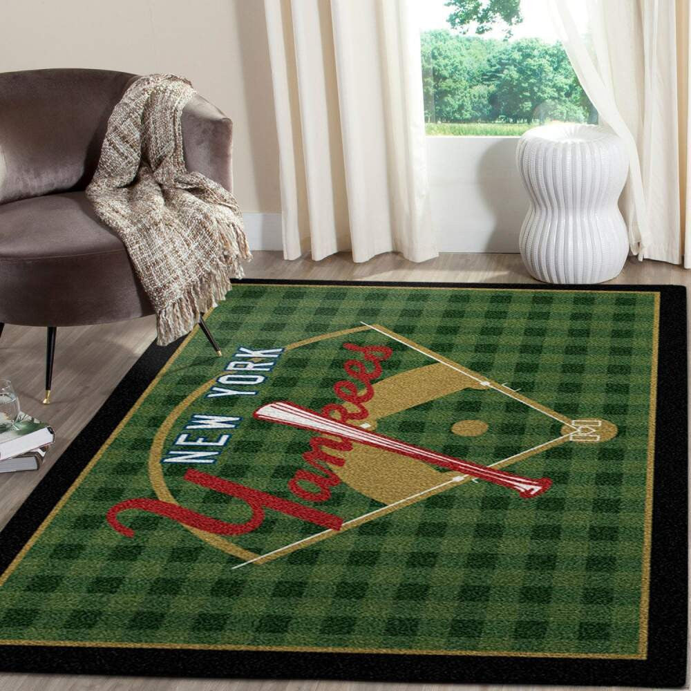 New York Yankees Area Mlb Baseball Team Logo012 Teppich, Teppiche - Outdoor Teppich, Teppich Wohnzimmer, Küchenteppich, Kinderzimmer, Modern