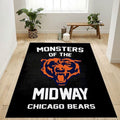 Monsters Of The Midway Nfl-Team-Logo Fl Teppich, Teppiche - Outdoor Teppich, Teppich Wohnzimmer, Küchenteppich, Kinderzimmer, Modern