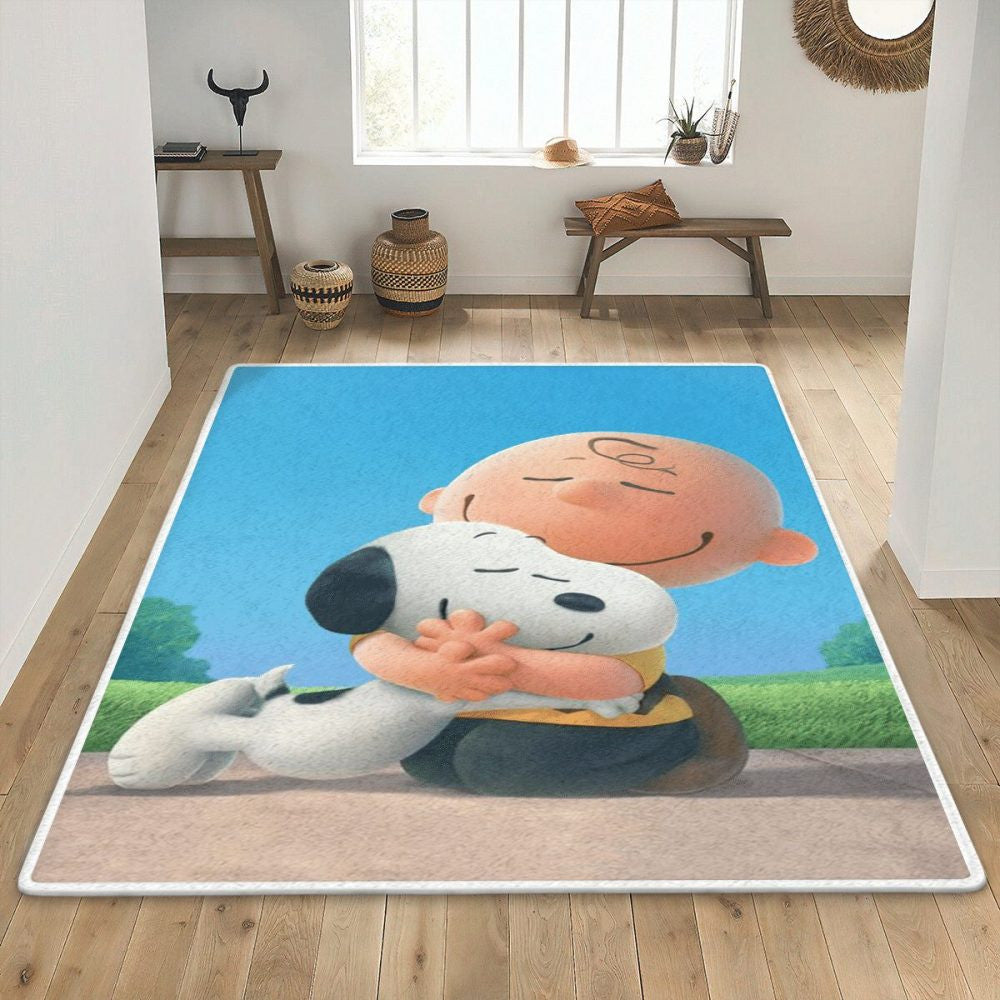 Erdnüsse Snoopy Charlie Brown Teppich, Teppiche - Outdoor Teppich, Teppich Wohnzimmer, Küchenteppich, Kinderzimmer, Modern