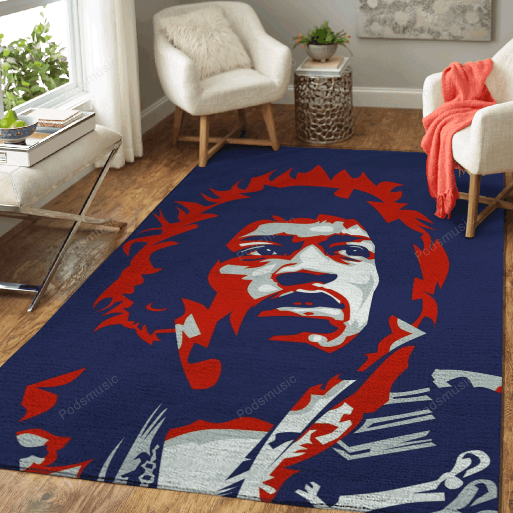 Jimi Hendrix Popart-Musik für Fans Teppich, Teppiche - Outdoor Teppich, Teppich Wohnzimmer, Küchenteppich, Kinderzimmer, Modern