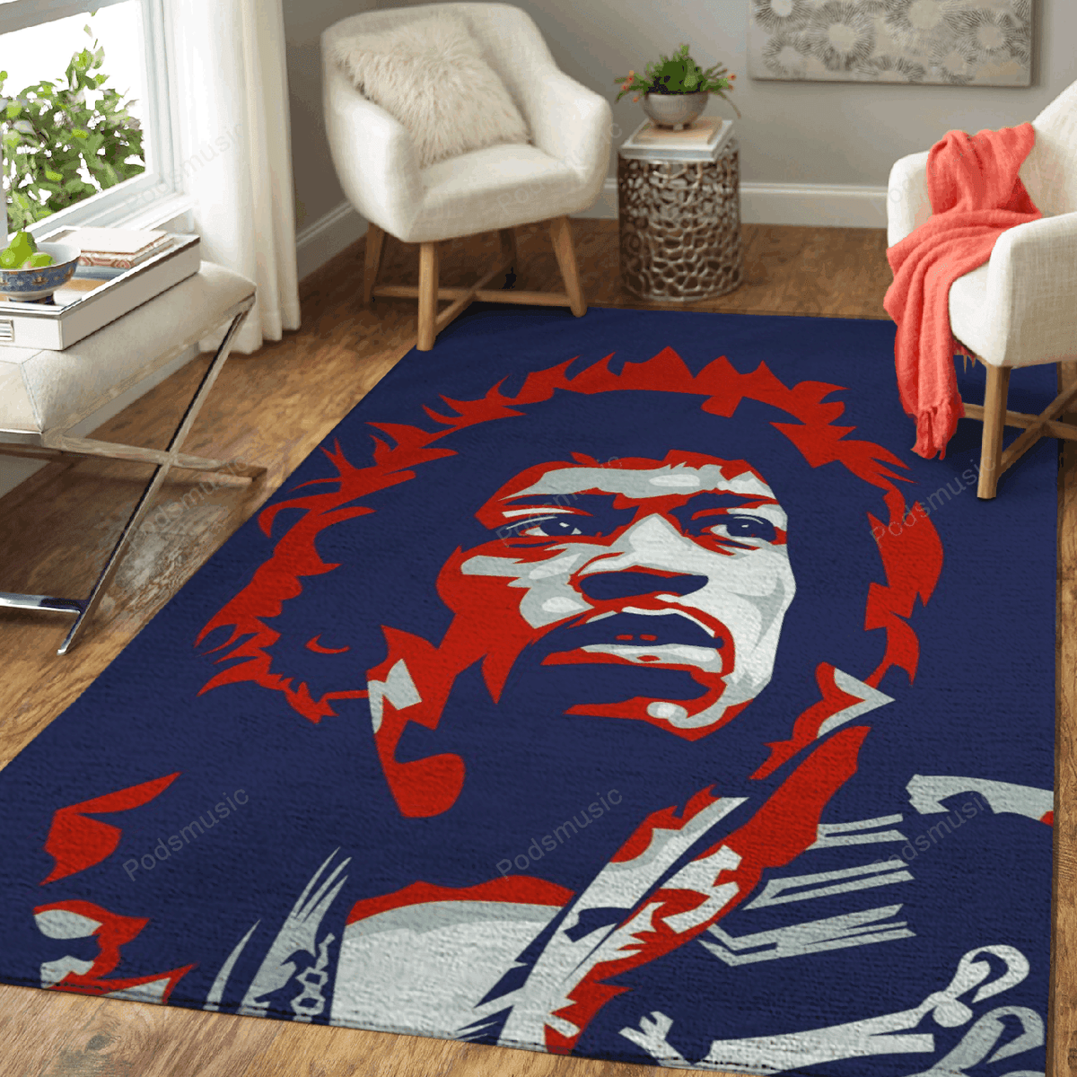 Jimi Hendrix Popart-Musik für Fans Teppich, Teppiche - Outdoor Teppich, Teppich Wohnzimmer, Küchenteppich, Kinderzimmer, Modern