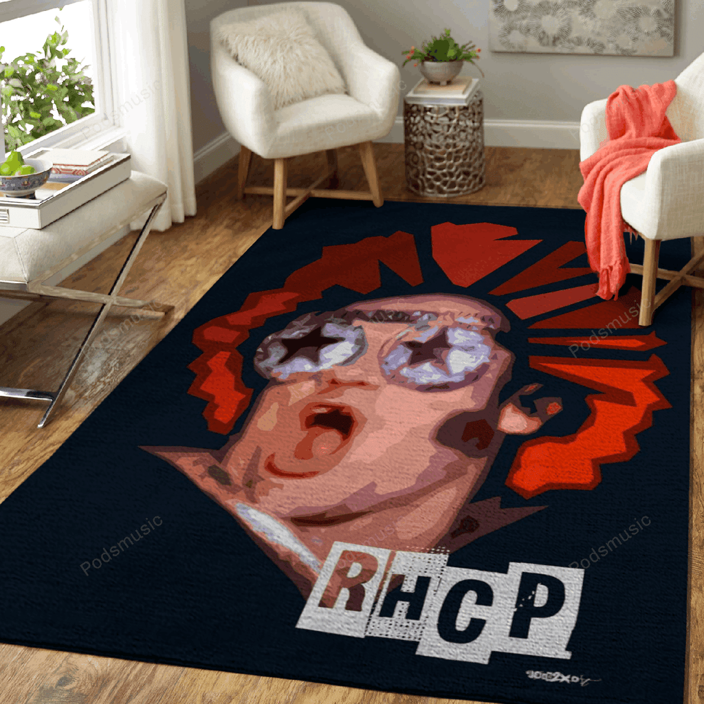 Red Hat Chili Peppers Musik für Fans Teppich, Teppiche - Outdoor Teppich, Teppich Wohnzimmer, Küchenteppich, Kinderzimmer, Modern