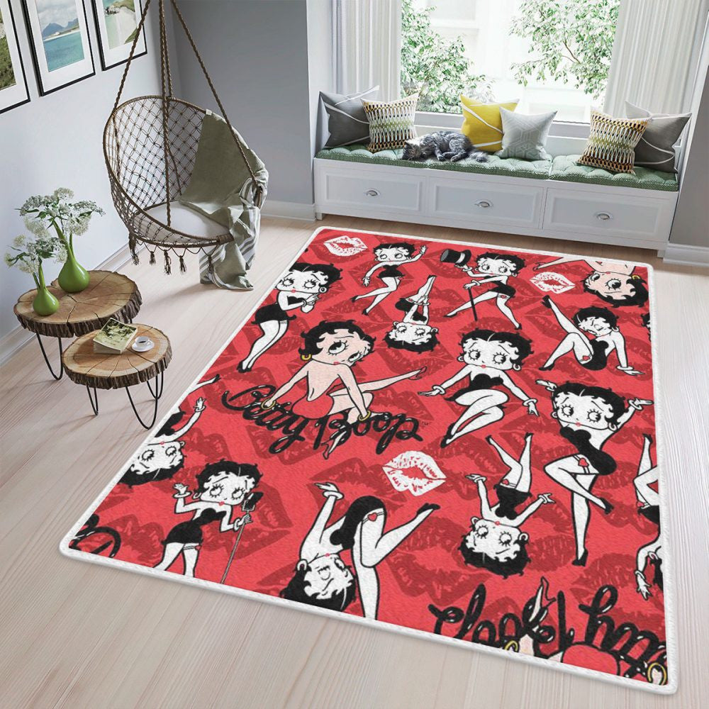 Sexy Betty Boop-Fan-Geschenk Teppich, Teppiche - Outdoor Teppich, Teppich Wohnzimmer, Küchenteppich, Kinderzimmer, Modern