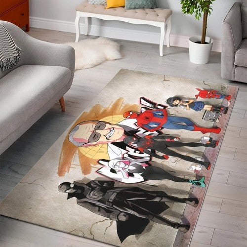 Spinnenvers Miles Morales Marvel V2 Teppich, Teppiche - Outdoor Teppich, Teppich Wohnzimmer, Küchenteppich, Kinderzimmer, Modern