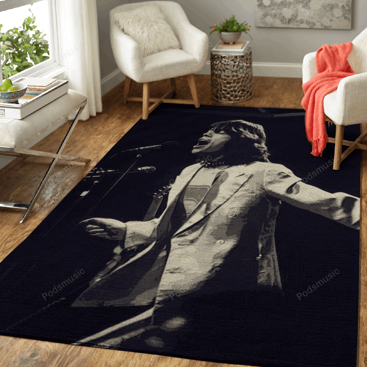Mick Jagger 13 Musiker für Fans Teppich, Teppiche - Outdoor Teppich, Teppich Wohnzimmer, Küchenteppich, Kinderzimmer, Modern