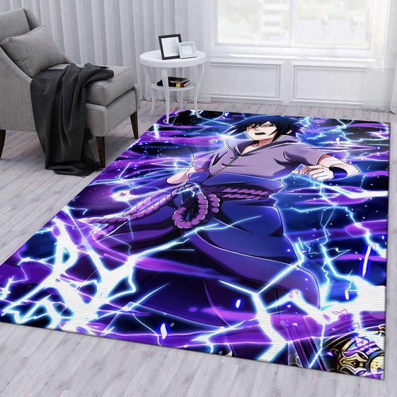 Naruto Shippuden Sasuke Uchiha Anime Teppich, Teppiche - Outdoor Teppich, Teppich Wohnzimmer, Küchenteppich, Kinderzimmer, Modern