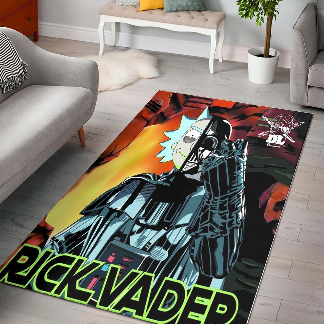 Rick Vader Star Wars Zeichentrickfilme Teppich, Teppiche - Outdoor Teppich, Teppich Wohnzimmer, Küchenteppich, Kinderzimmer, Modern