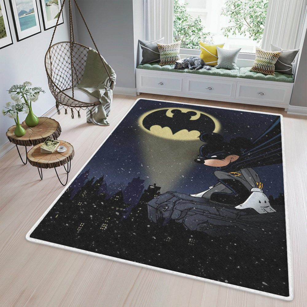 Mickey Batman ist hier Weihnachtsgeschenke Teppich, Teppiche - Outdoor Teppich, Teppich Wohnzimmer, Küchenteppich, Kinderzimmer, Modern