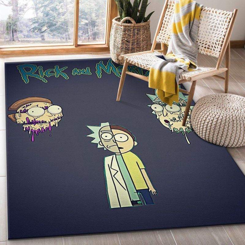 Rick and Morty 105 Area Bodendekoration und Teppich, Teppiche - Outdoor Teppich, Teppich Wohnzimmer, Küchenteppich, Kinderzimmer, Modern