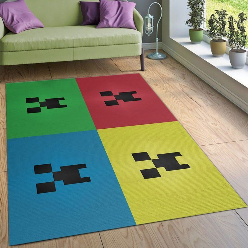 Minecraft1 Teppich, Teppiche - Outdoor Teppich, Teppich Wohnzimmer, Küchenteppich, Kinderzimmer, Modern