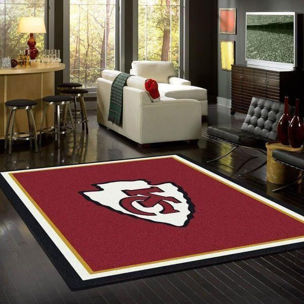 Kansas City Chiefs Area Nfl Football Team Logo019 Teppich, Teppiche - Outdoor Teppich, Teppich Wohnzimmer, Küchenteppich, Kinderzimmer, Modern