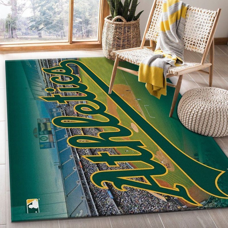 Oakland Athletics Mlb 9 Teppich, Teppiche - Outdoor Teppich, Teppich Wohnzimmer, Küchenteppich, Kinderzimmer, Modern