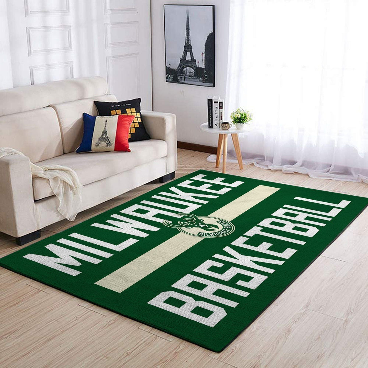 Milwaukee Bucks Area NBA-Basketballteam Logo007 Teppich, Teppiche - Outdoor Teppich, Teppich Wohnzimmer, Küchenteppich, Kinderzimmer, Modern