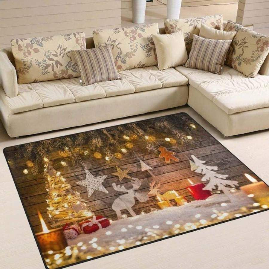 Frohe Weihnachten Weihnachtsgeschenk Floor Decor002 Teppich, Teppiche - Outdoor Teppich, Teppich Wohnzimmer, Küchenteppich, Kinderzimmer, Modern
