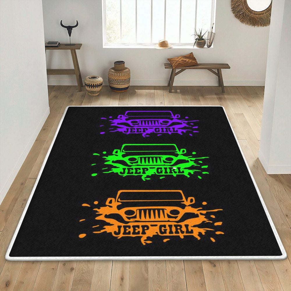 Jeep Teppich, Teppiche - Outdoor Teppich, Teppich Wohnzimmer, Küchenteppich, Kinderzimmer, Modern
