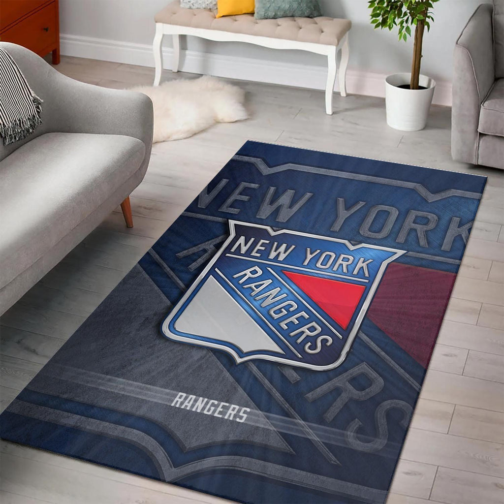 New York Rangers Bereich Nhl Hockey2002206 Teppich, Teppiche - Outdoor Teppich, Teppich Wohnzimmer, Küchenteppich, Kinderzimmer, Modern
