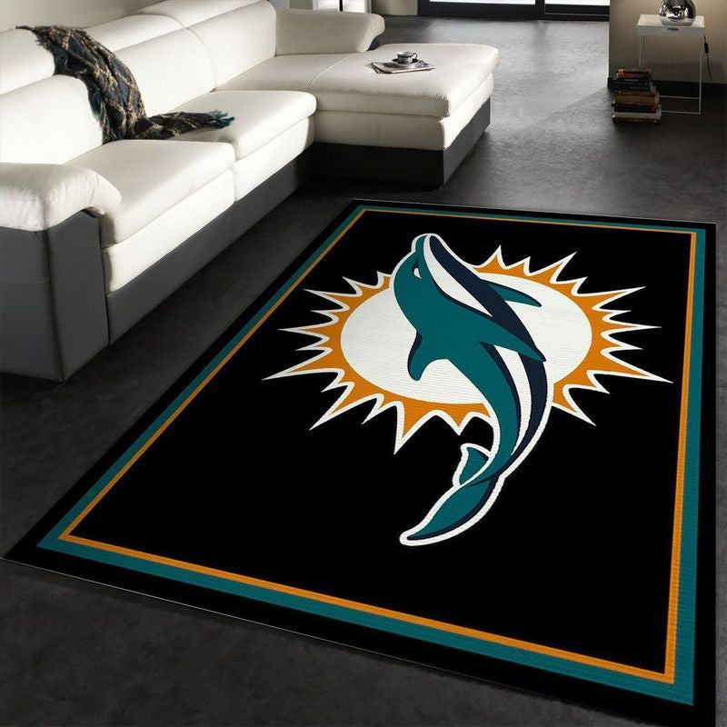 Miami Dolphins NFL 16 Teppich, Teppiche - Outdoor Teppich, Teppich Wohnzimmer, Küchenteppich, Kinderzimmer, Modern