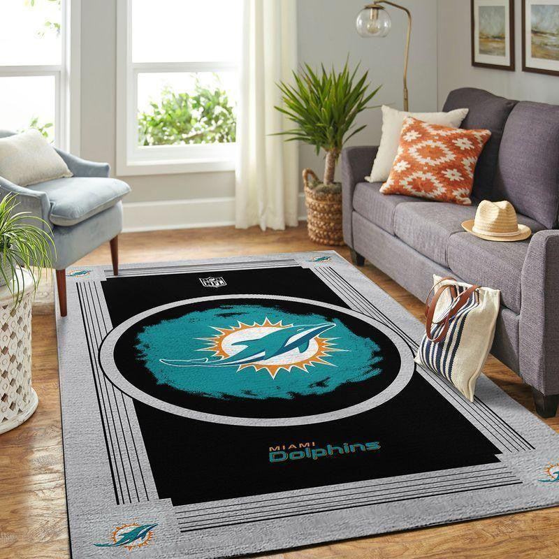 Miami Dolphins Area Nfl Football Sfd 20030313 Teppich, Teppiche - Outdoor Teppich, Teppich Wohnzimmer, Küchenteppich, Kinderzimmer, Modern