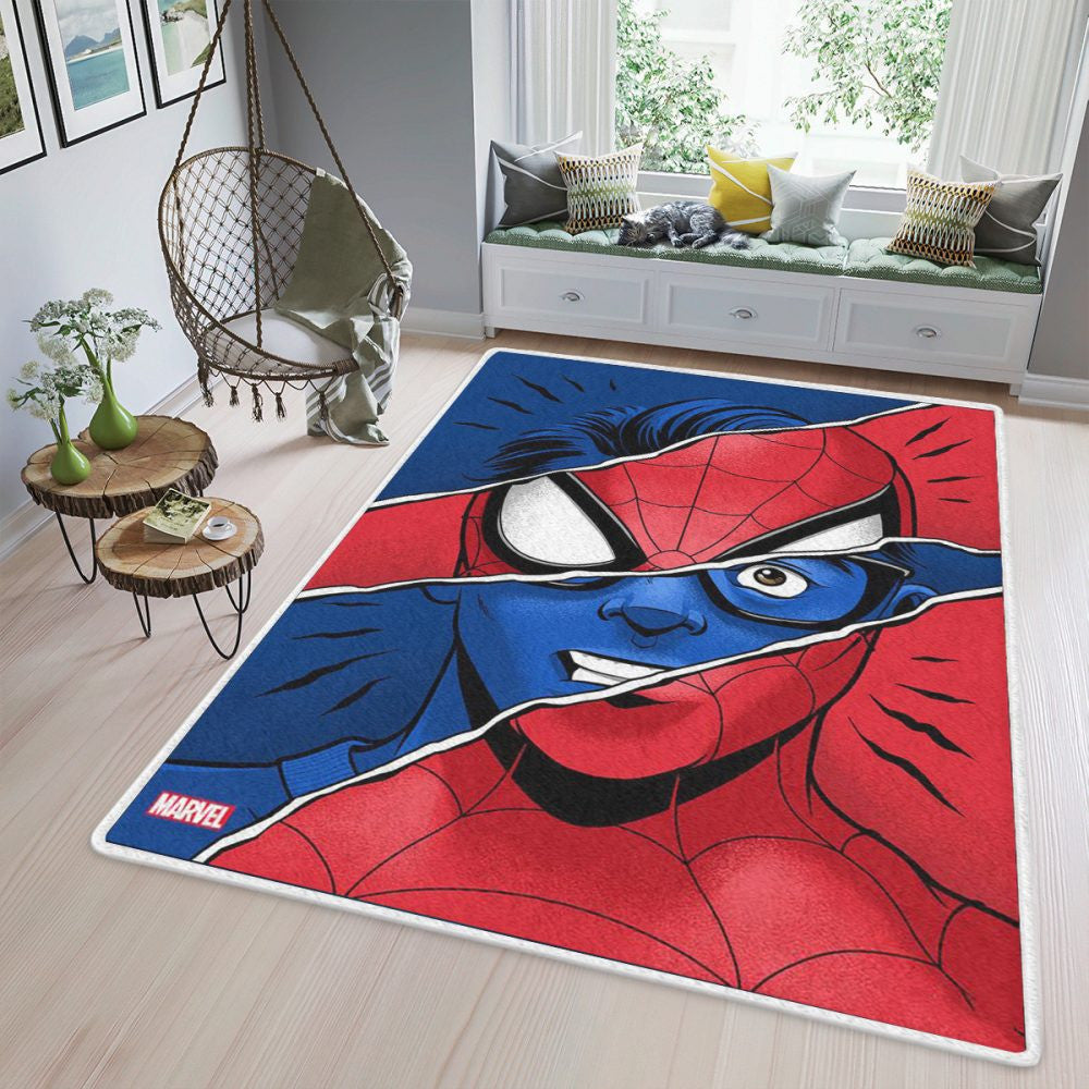Spider Man Change Marvel Comics WeihnachtsgeschenkeSpider Man Teppich, Teppiche - Outdoor Teppich, Teppich Wohnzimmer, Küchenteppich, Kinderzimmer, Modern