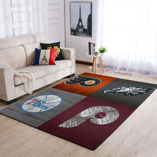 Bereich Philadelphia Flyers Bereich Philadelphia Eagles Bereich Philadelphia 76Ers Bereich Philadelphia Phillies Teppich, Teppiche - Outdoor Teppich, Teppich Wohnzimmer, Küchenteppich, Kinderzimmer, Modern