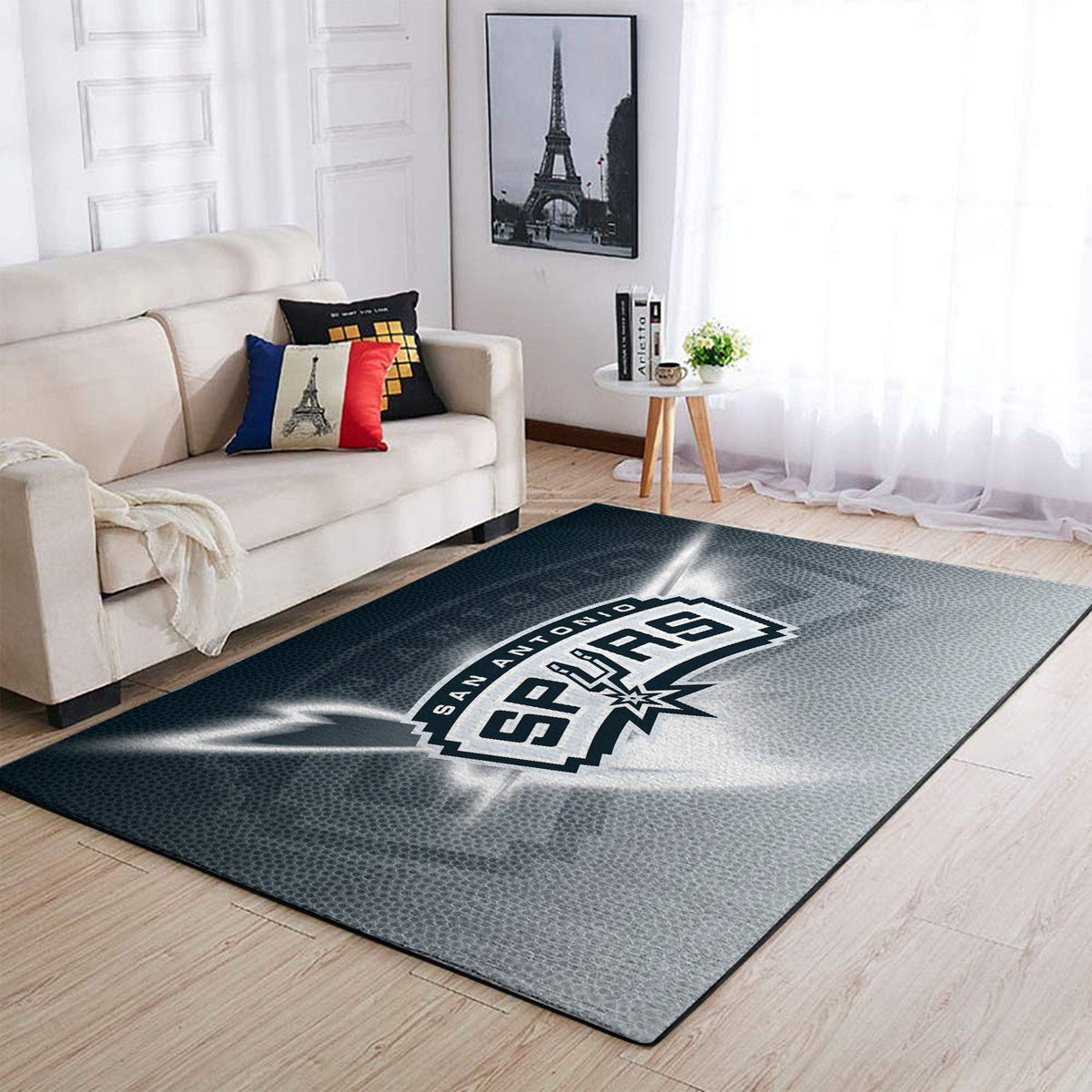 San Antonio Spurs Area NBA-Basketballteam Logo007 Teppich, Teppiche - Outdoor Teppich, Teppich Wohnzimmer, Küchenteppich, Kinderzimmer, Modern