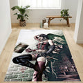 Harley Quinnwall Teppich, Teppiche - Outdoor Teppich, Teppich Wohnzimmer, Küchenteppich, Kinderzimmer, Modern