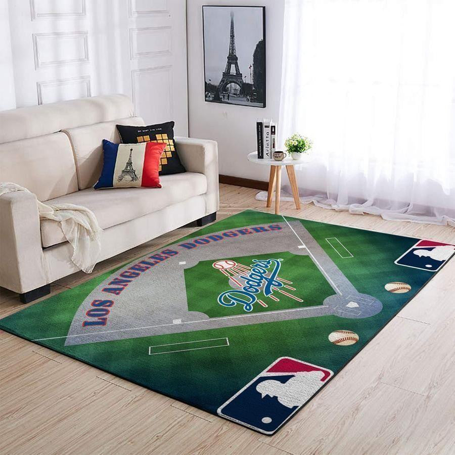 Los Angeles Dodgers Area Mlb Baseball Team Logo026 Teppich, Teppiche - Outdoor Teppich, Teppich Wohnzimmer, Küchenteppich, Kinderzimmer, Modern