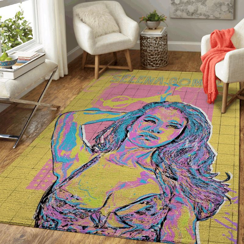 Selena Gomez 1 Teppich, Teppiche - Outdoor Teppich, Teppich Wohnzimmer, Küchenteppich, Kinderzimmer, Modern