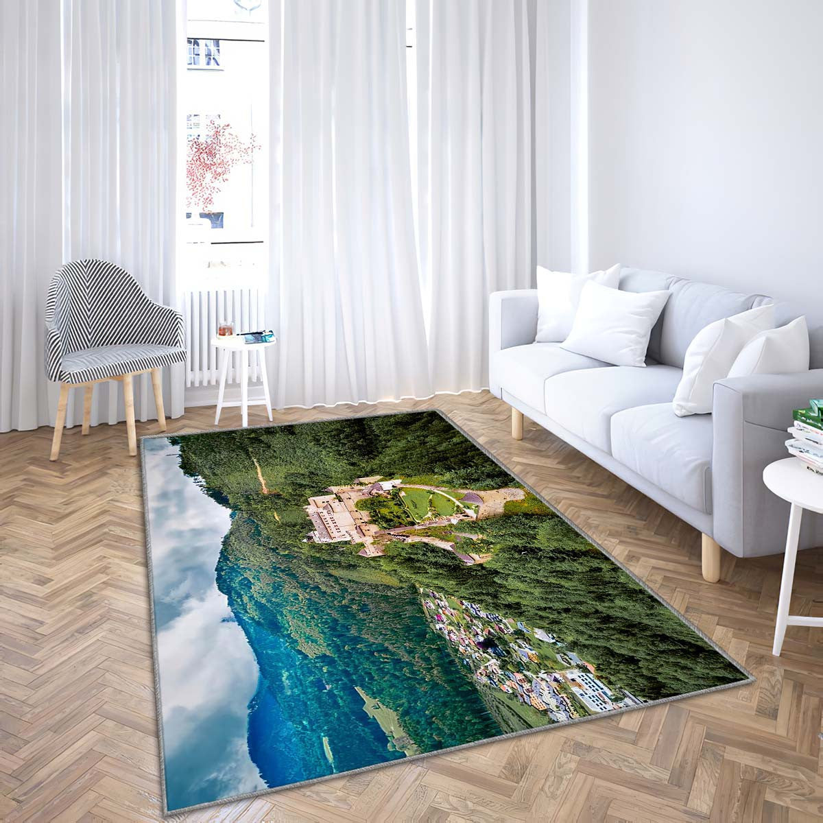 Burg Hohenwerfen Österreich ,Teppich, Teppiche - Outdoor Teppich, Teppich Wohnzimmer, Küchenteppich, Kinderzimmer, Modern