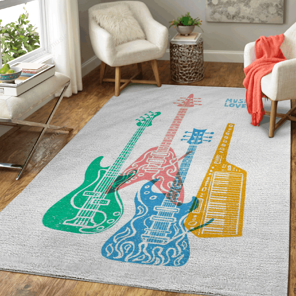 Musikalische Retrowork-Musik für Fans Teppich, Teppiche - Outdoor Teppich, Teppich Wohnzimmer, Küchenteppich, Kinderzimmer, Modern