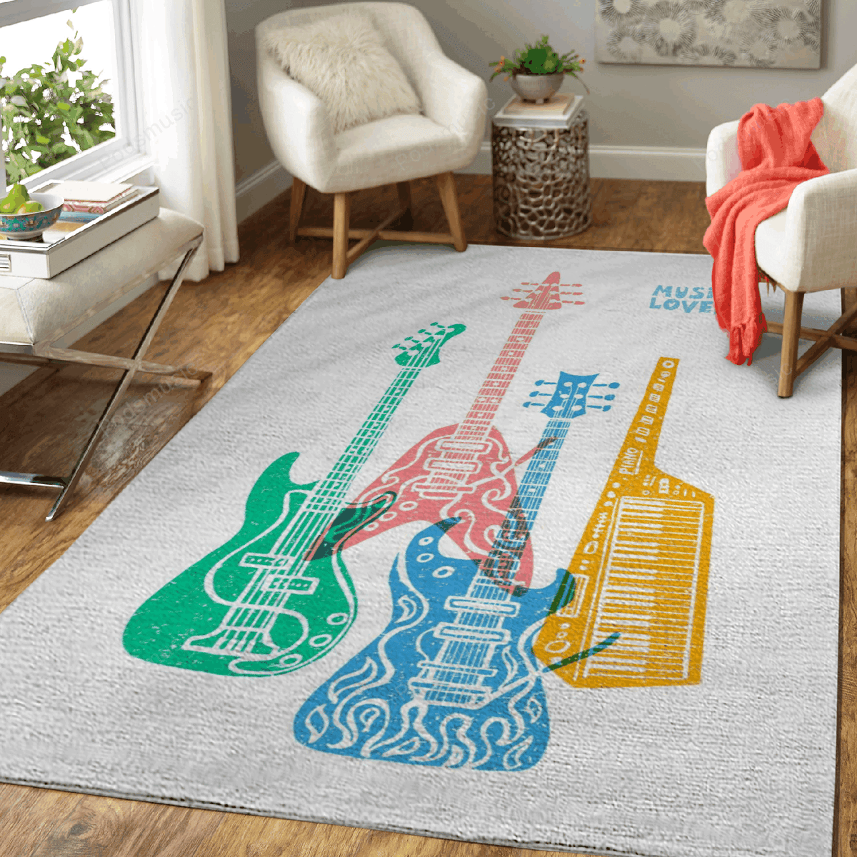 Musikalische Retrowork-Musik für Fans Teppich, Teppiche - Outdoor Teppich, Teppich Wohnzimmer, Küchenteppich, Kinderzimmer, Modern