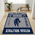 Nevada Wolfsrudel Ncaa Teppich, Teppiche - Outdoor Teppich, Teppich Wohnzimmer, Küchenteppich, Kinderzimmer, Modern