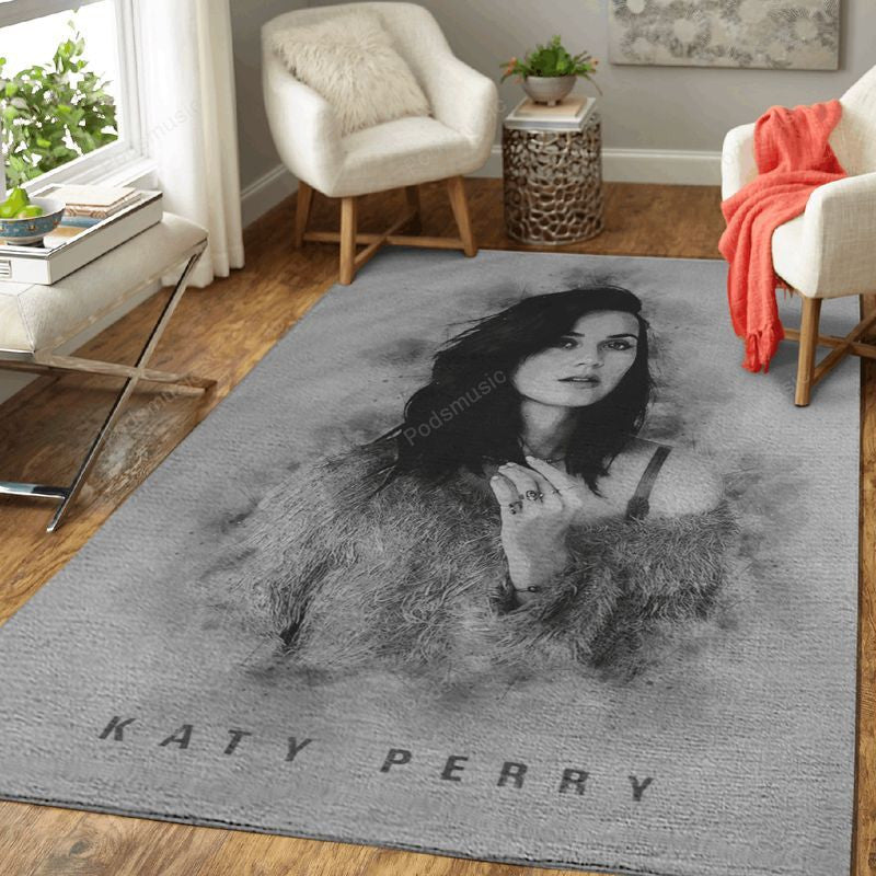 Katy Perry Musik Monochrom Teppich, Teppiche - Outdoor Teppich, Teppich Wohnzimmer, Küchenteppich, Kinderzimmer, Modern