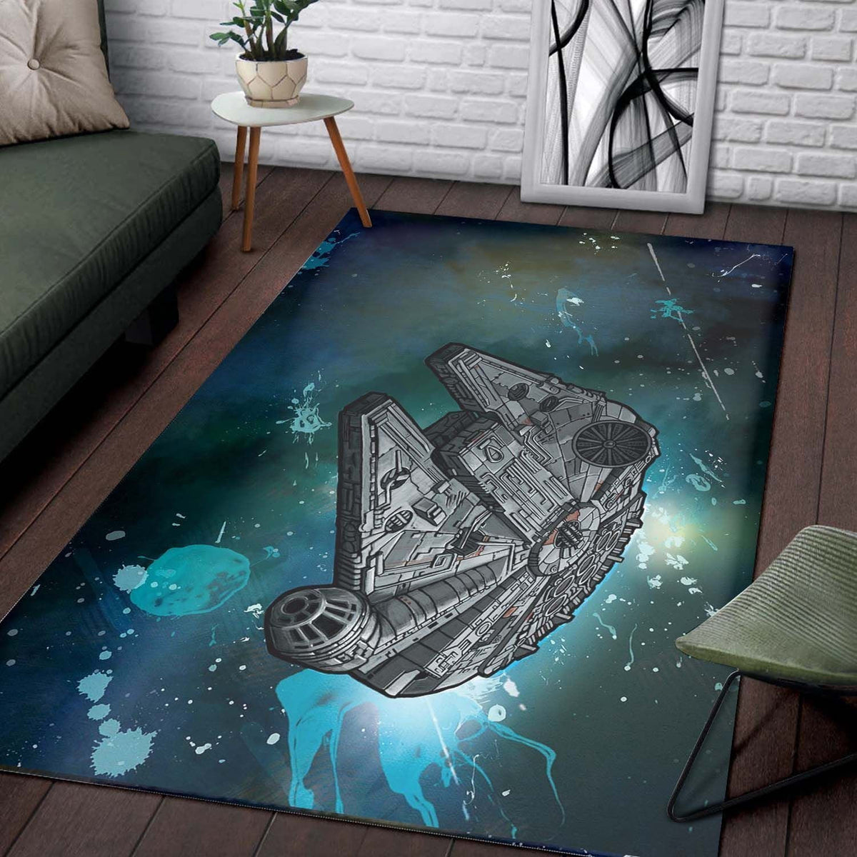 Millennium Falcon Bereich Star Wars Teppich, Teppiche - Outdoor Teppich, Teppich Wohnzimmer, Küchenteppich, Kinderzimmer, Modern