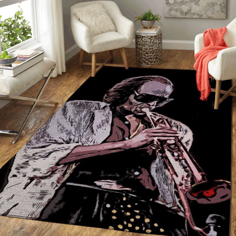 Musik von Miles Davis Teppich, Teppiche - Outdoor Teppich, Teppich Wohnzimmer, Küchenteppich, Kinderzimmer, Modern