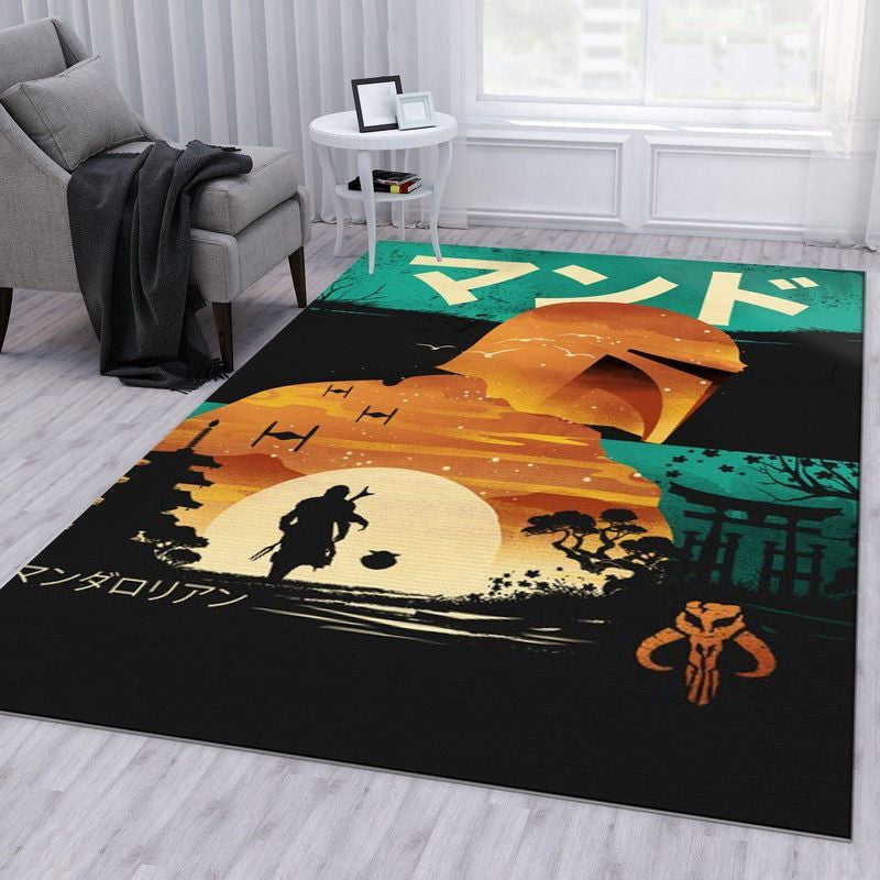 Mandalorianisches Baby Yoda Star Wars 25 Teppich, Teppiche - Outdoor Teppich, Teppich Wohnzimmer, Küchenteppich, Kinderzimmer, Modern