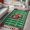 Oklahoma Sooners Field Area Football Team-Logo Teppich, Teppiche - Outdoor Teppich, Teppich Wohnzimmer, Küchenteppich, Kinderzimmer, Modern