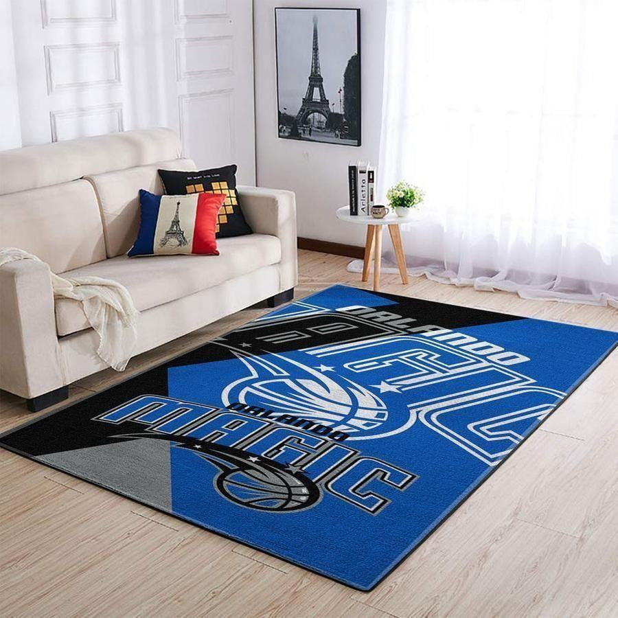 Orlando Magic Area NBA-Basketballteam Logo005 Teppich, Teppiche - Outdoor Teppich, Teppich Wohnzimmer, Küchenteppich, Kinderzimmer, Modern