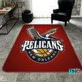 New Orleans Pelicans Nba Logo 3D-Bereich Weihnachtsgeschenk002 Teppich, Teppiche - Outdoor Teppich, Teppich Wohnzimmer, Küchenteppich, Kinderzimmer, Modern