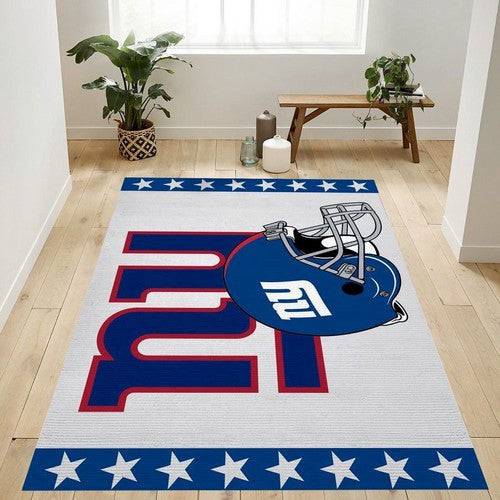 New York Giants Helm Nfl Logo Bereich für Geschenk Schlafzimmer uns Geschenk Teppich, Teppiche - Outdoor Teppich, Teppich Wohnzimmer, Küchenteppich, Kinderzimmer, Modern