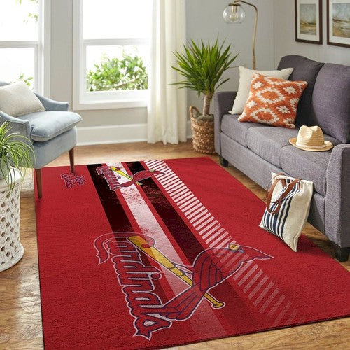 St. Louis Cardinals Mlb Team Logo Schönes Geschenk Rechteckbereich R Teppich, Teppiche - Outdoor Teppich, Teppich Wohnzimmer, Küchenteppich, Kinderzimmer, Modern