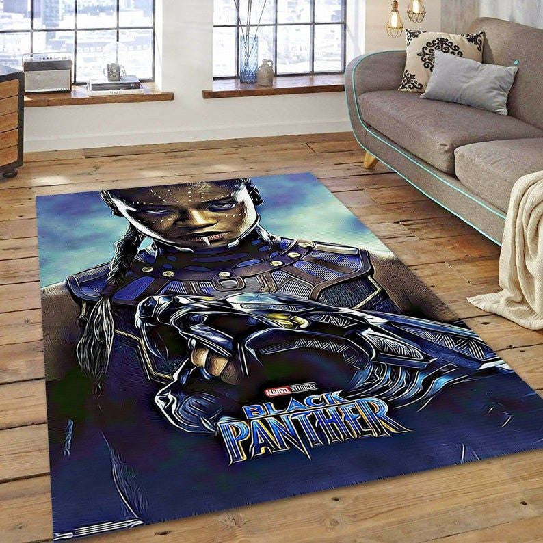Marvel Cinematic Universe Black Panther Shuri One Blatt Teppich, Teppiche - Outdoor Teppich, Teppich Wohnzimmer, Küchenteppich, Kinderzimmer, Modern