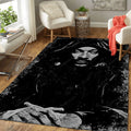 Snoop Dogg Musik Monochrom Teppich, Teppiche - Outdoor Teppich, Teppich Wohnzimmer, Küchenteppich, Kinderzimmer, Modern