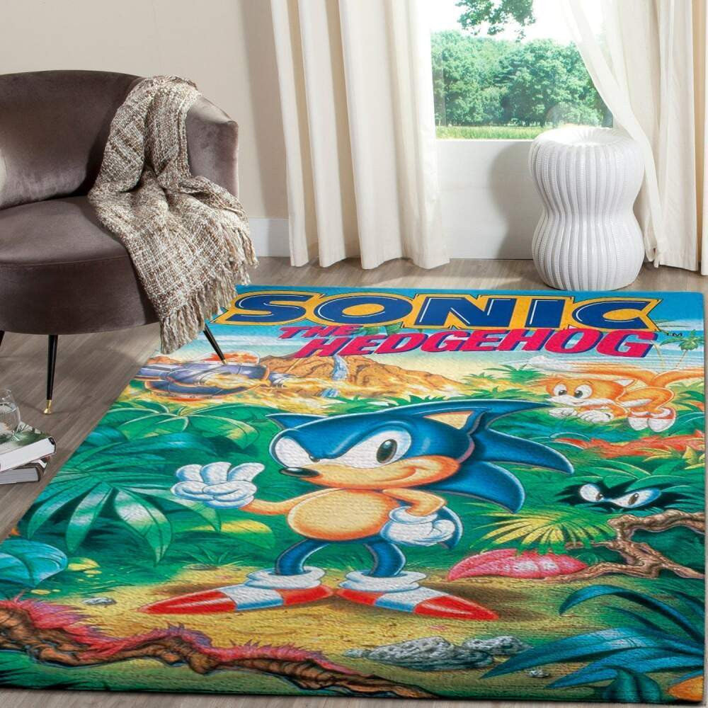 Sonic The Hedgehog Area Gaming Gamer 004 Teppich, Teppiche - Outdoor Teppich, Teppich Wohnzimmer, Küchenteppich, Kinderzimmer, Modern