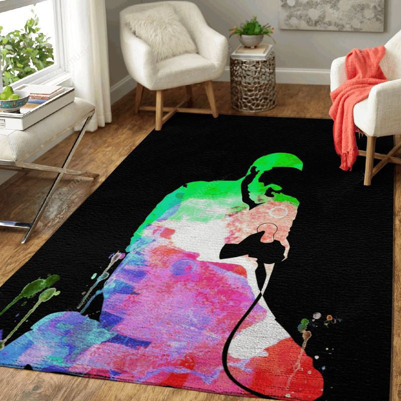 Marvin Gaye Aquarell-Musiklegenden auf der Bühne Teppich, Teppiche - Outdoor Teppich, Teppich Wohnzimmer, Küchenteppich, Kinderzimmer, Modern