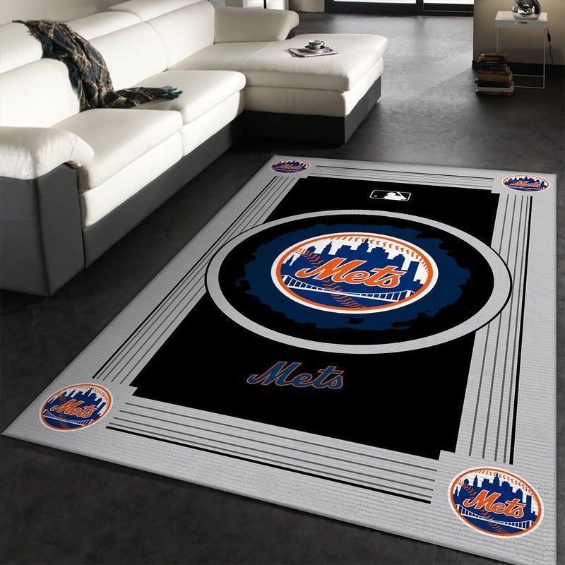 New York Mets Mlb 1 Teppich, Teppiche - Outdoor Teppich, Teppich Wohnzimmer, Küchenteppich, Kinderzimmer, Modern