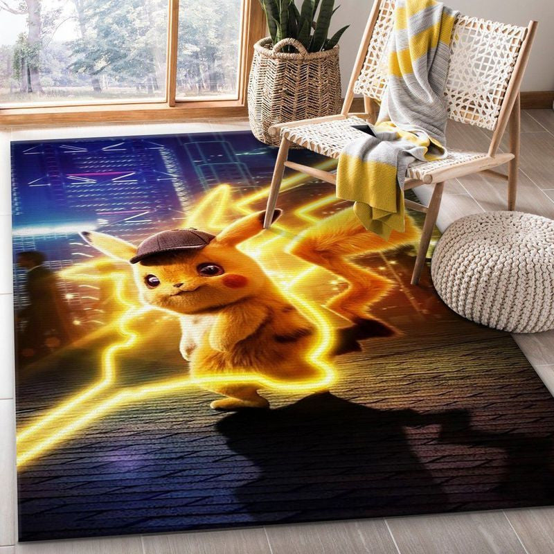 Pikachu Pokemon Anime 3 Teppich, Teppiche - Outdoor Teppich, Teppich Wohnzimmer, Küchenteppich, Kinderzimmer, Modern