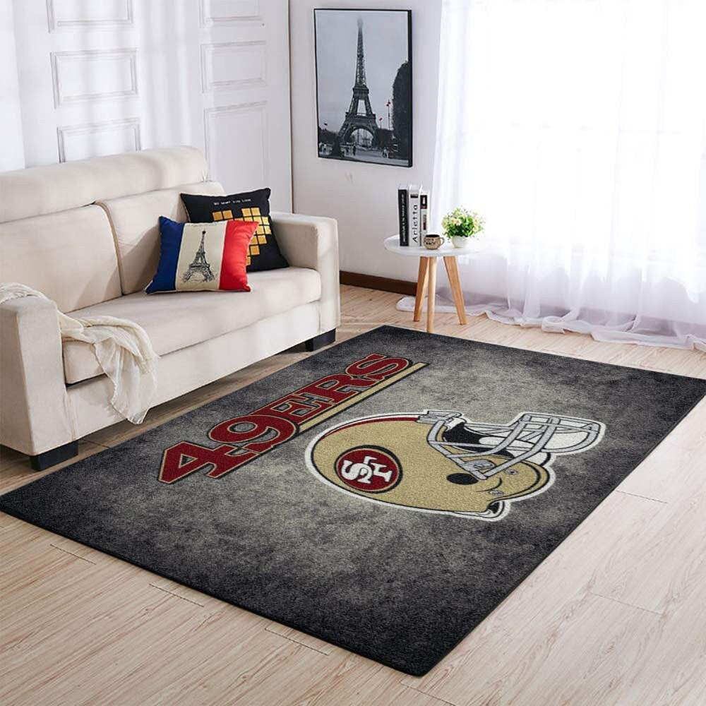 San Francisco 49Ers Area Nfl Football 007 Teppich, Teppiche - Outdoor Teppich, Teppich Wohnzimmer, Küchenteppich, Kinderzimmer, Modern