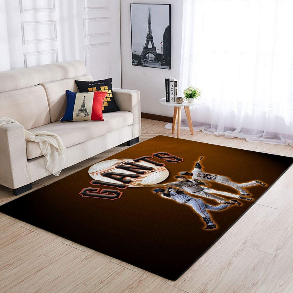 San Francisco Giants Area Mlb-Baseballteam Logo006 Teppich, Teppiche - Outdoor Teppich, Teppich Wohnzimmer, Küchenteppich, Kinderzimmer, Modern